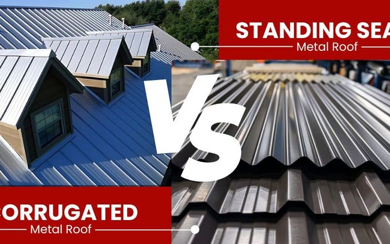 Corrugated vs. Standing Seam Metal Roofs