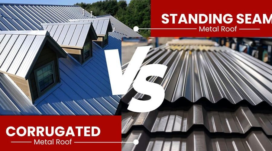 Corrugated vs. Standing Seam Metal Roofs