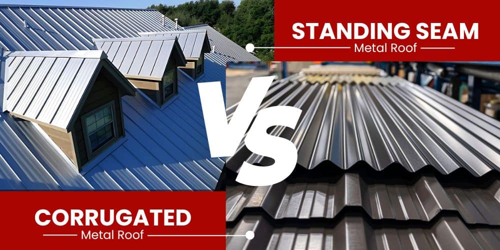 Standing Seam vs. Corrugated Metal Roof: What’s the Difference?